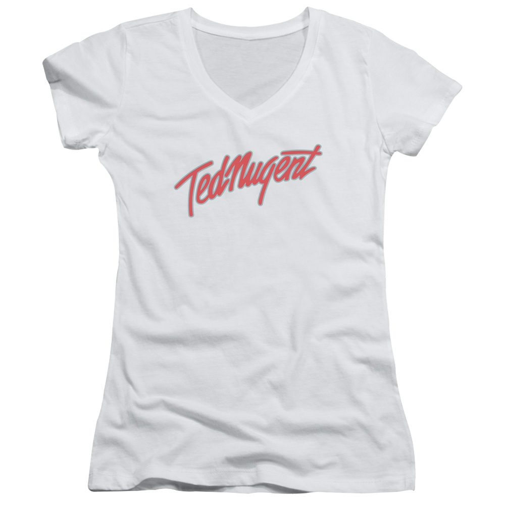 Ted Nugent Junior's V-Neck Shirt | CLEAN LOGO Junior's Tee
