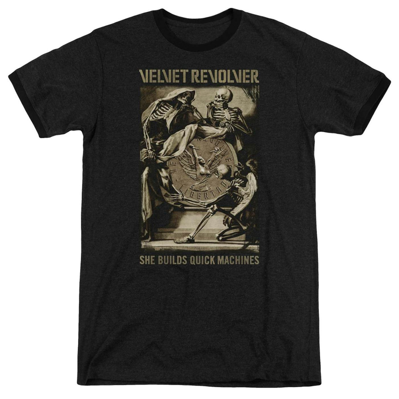 Velvet Revolver Shirt | QUICK MACHINES Premium Ringer Tee