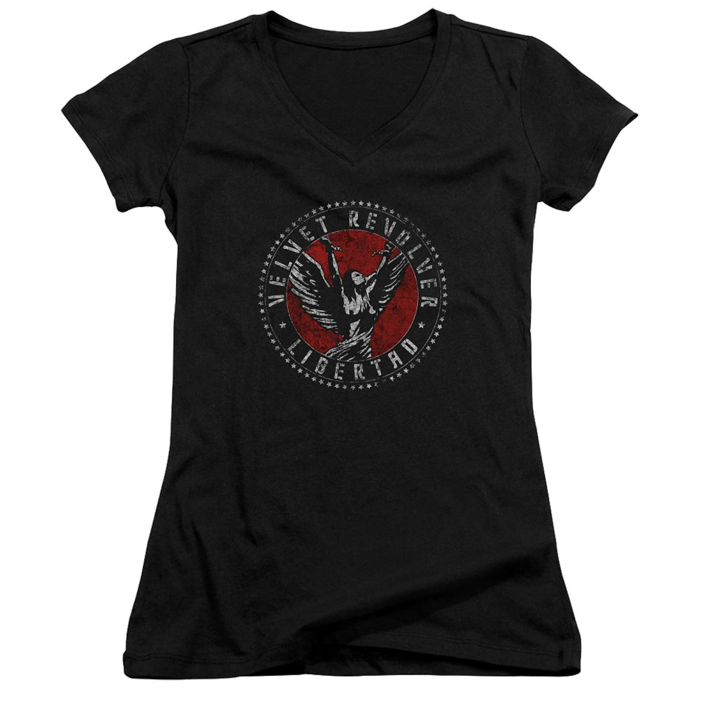 Velvet Revolver Junior's V-Neck Shirt | CIRCLE LOGO Junior's Tee