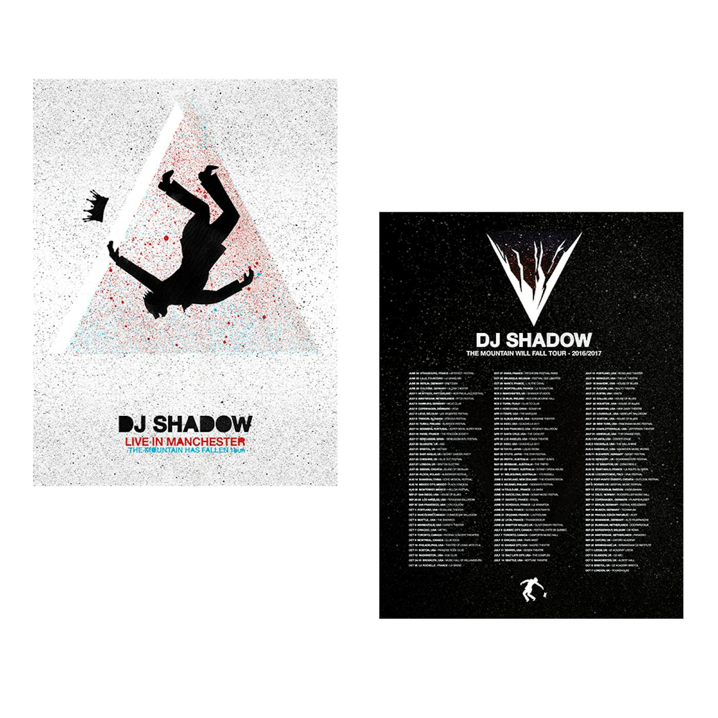 DJ Shadow Live in Manchester: The Mountain Has Fallen Tour Poster