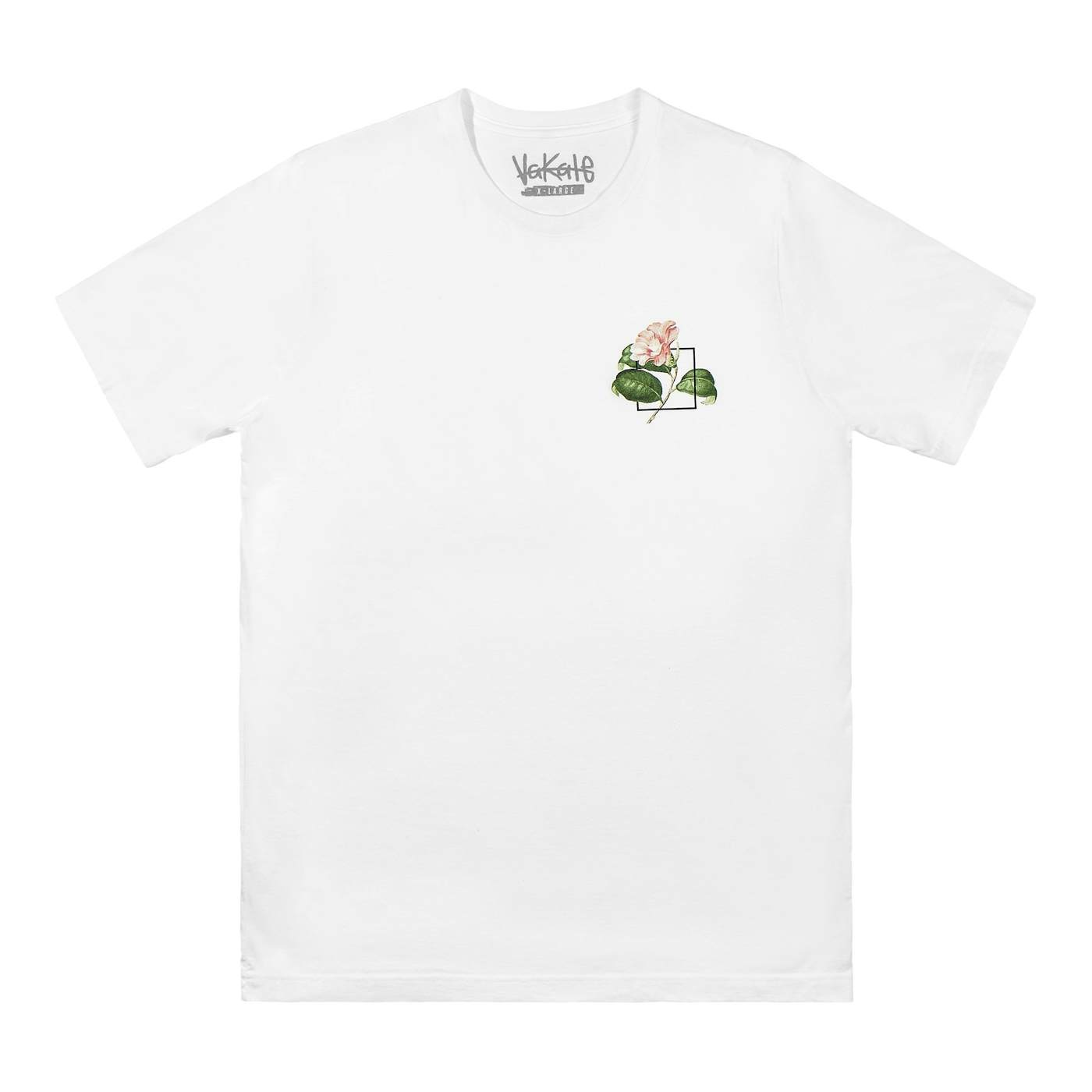 Half the Animal Flower Square T-shirt (White)