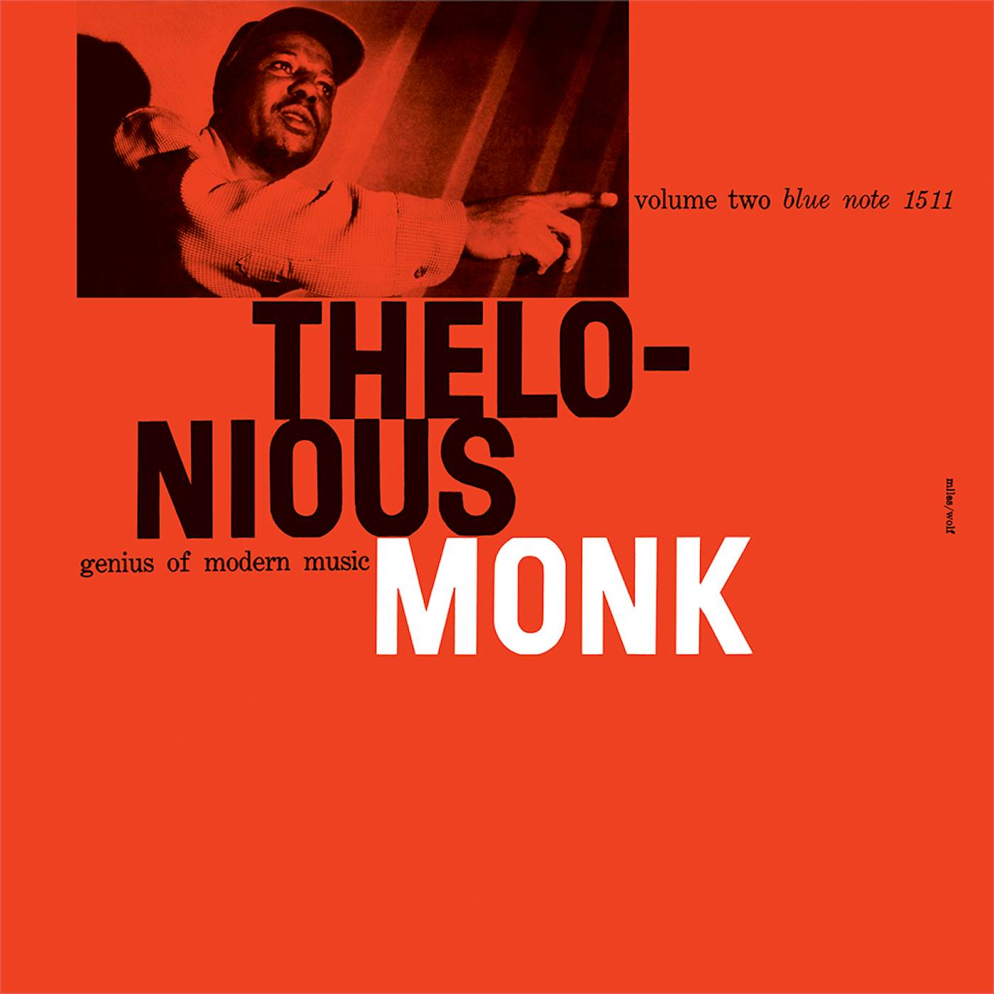 Blue Note Records Thelonius Monk - Genius of Modern Music Vol. 2 Framed Canvas Wall Art