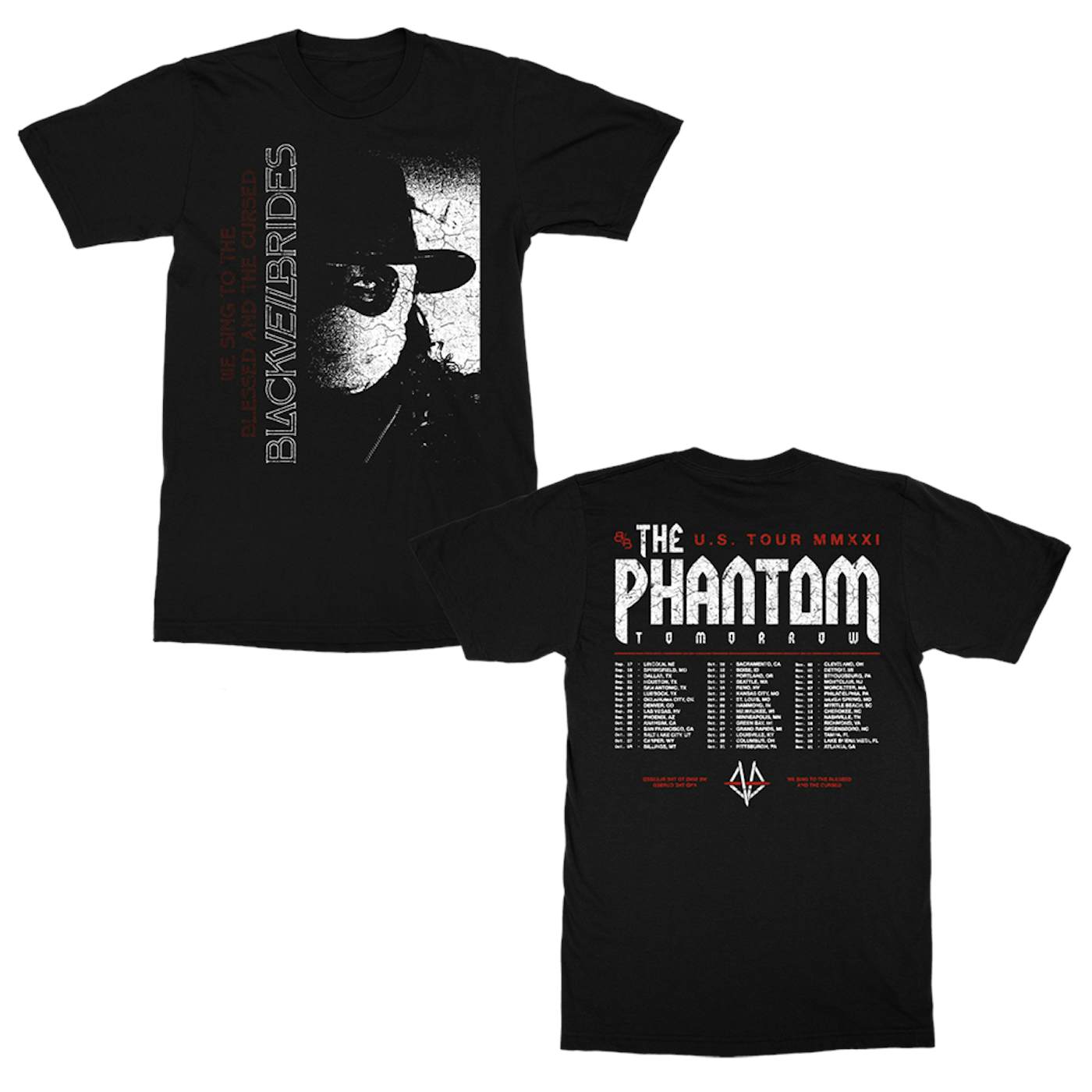 Black Veil Brides The Phantom Tomorrow Tour T-Shirt