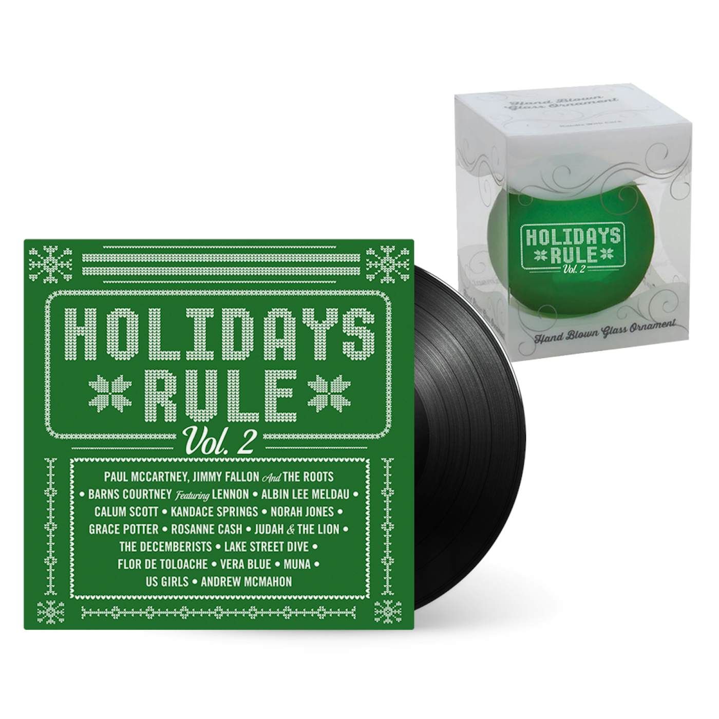 Holidays Rule Vinyl + Ornament