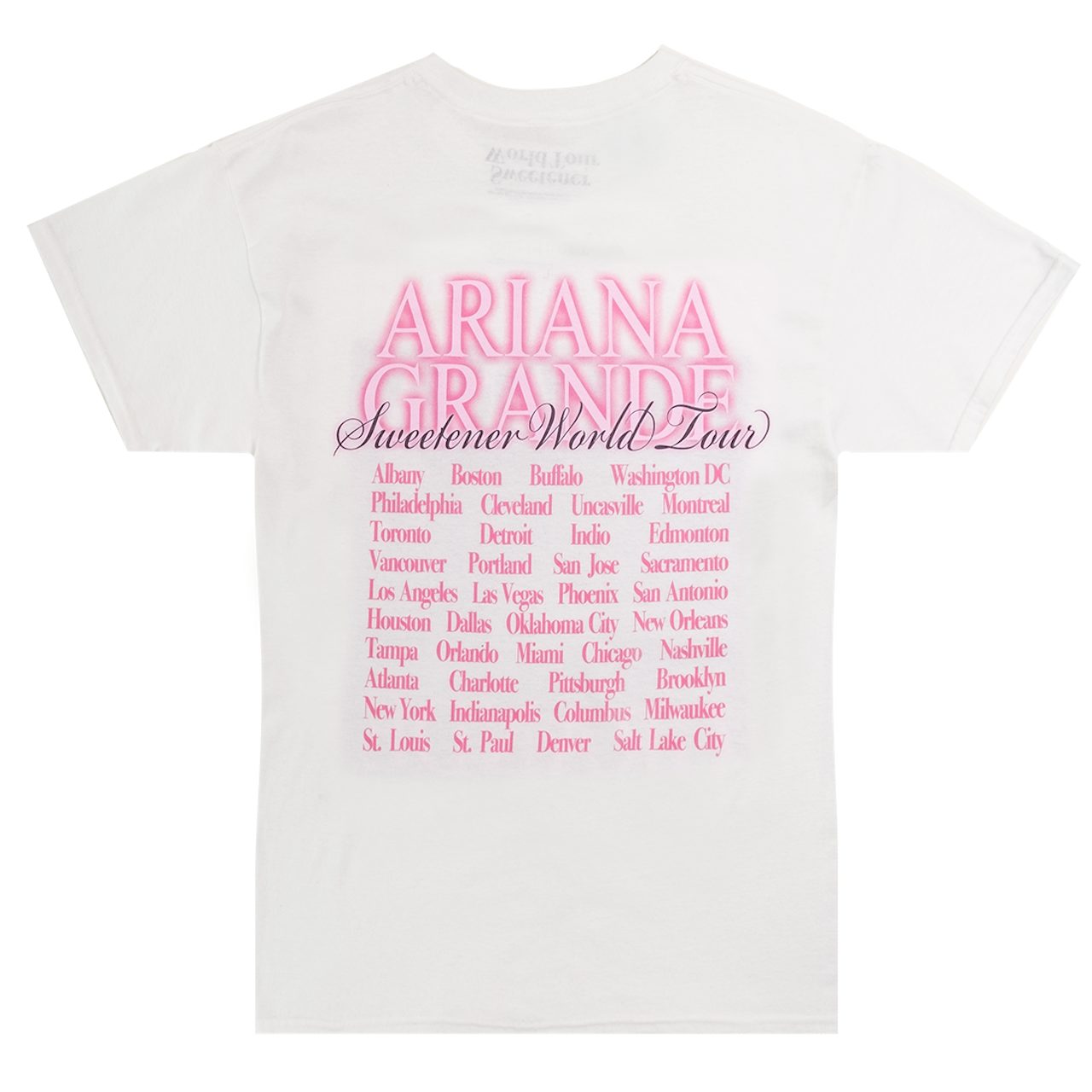 Ariana Grande Sweetener World Tour Homage T Shirt
