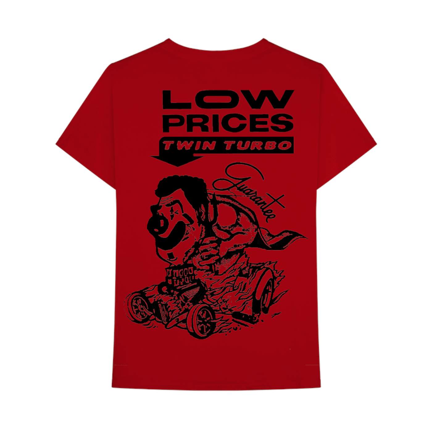 88GLAM Twin Turbo Motors Red T-Shirt