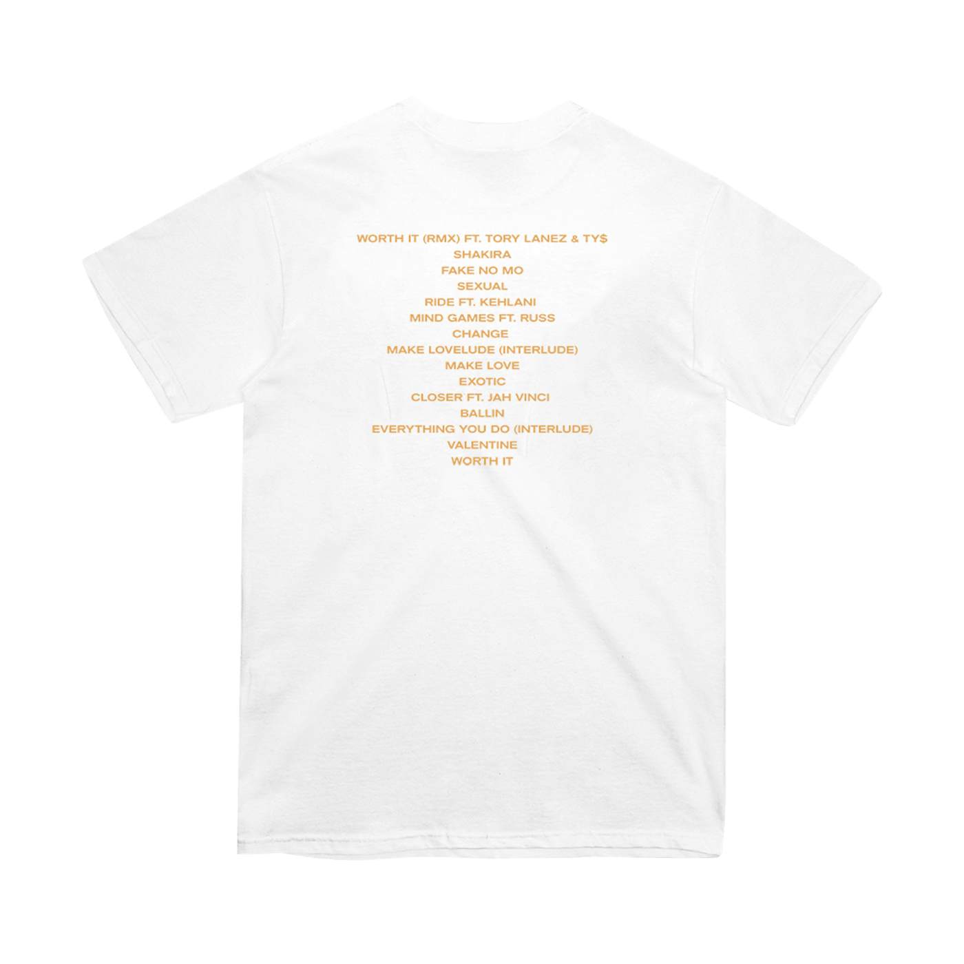 YK Osiris White Tracklist T-Shirt