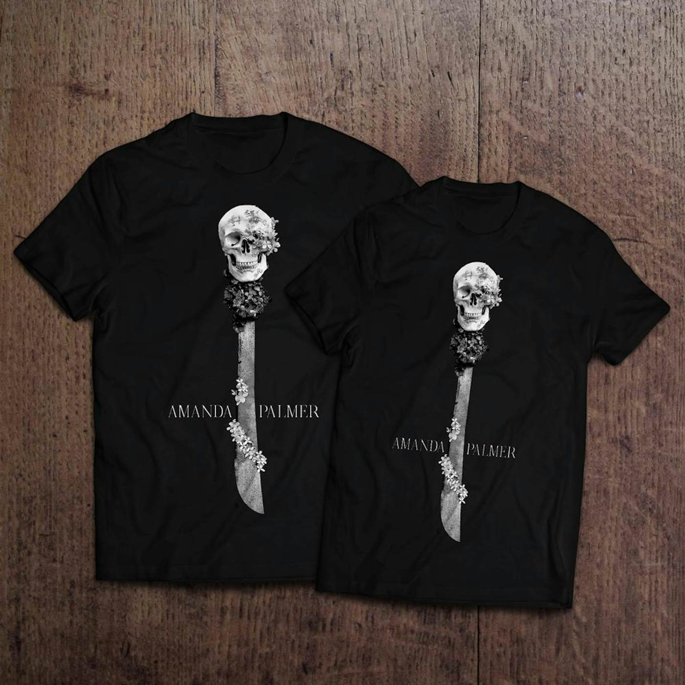 Amanda Palmer There Will Be No Intermission - Zen Machete / Flower / Skull T-Shirt