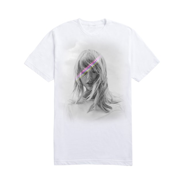 Taylor Swift Monochrome Album Cover Tee With Color Detail