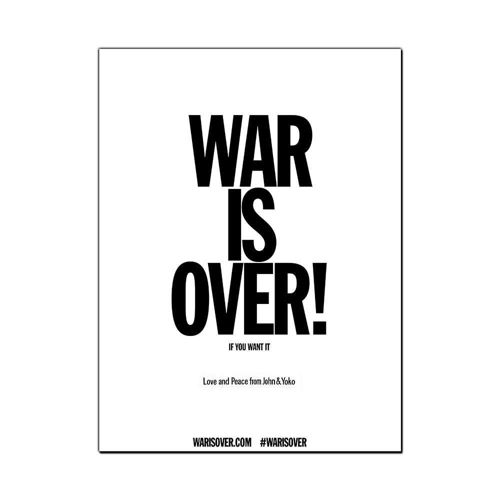 War Is Over Poster - JustPosters
