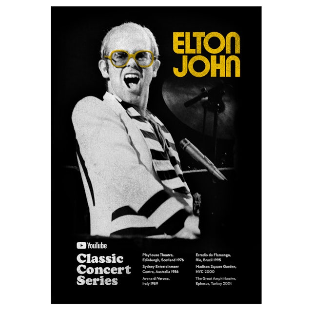 elton john classic concert series poster