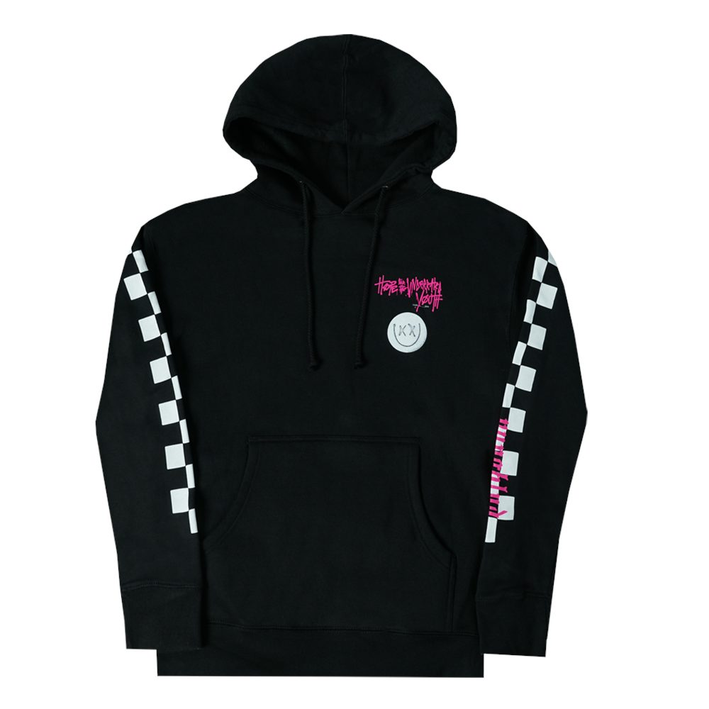 yungblud merch pink hoodie