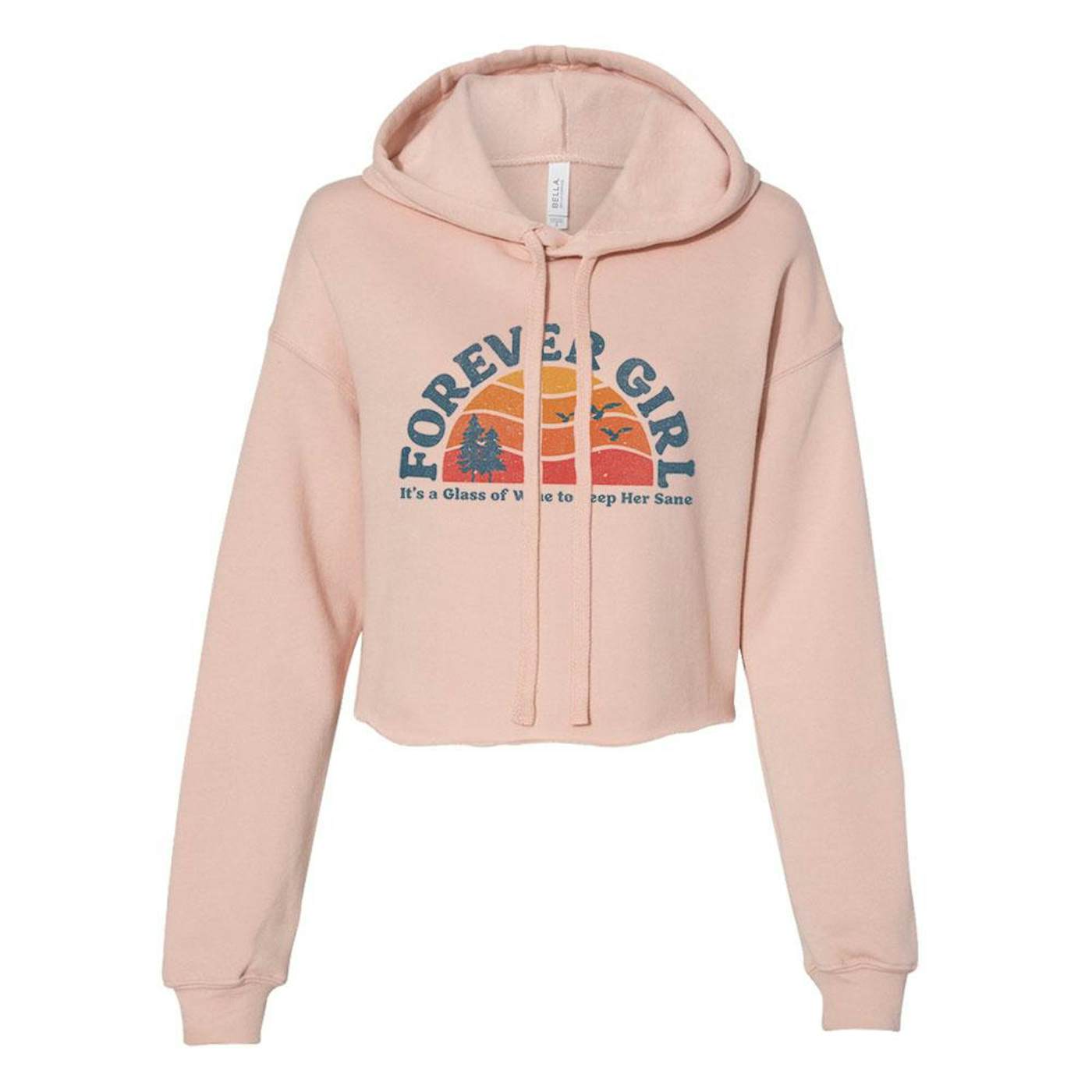 Jon Langston Forever Girl Cropped Hoodie