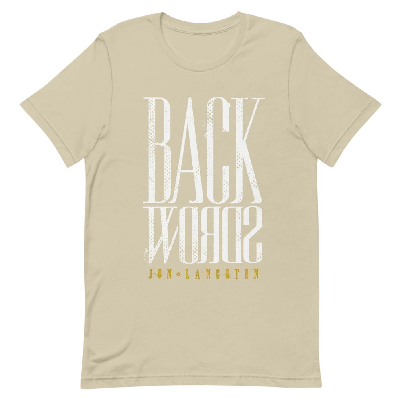 Jon Langston Back Words T-Shirt (Soft Cream)