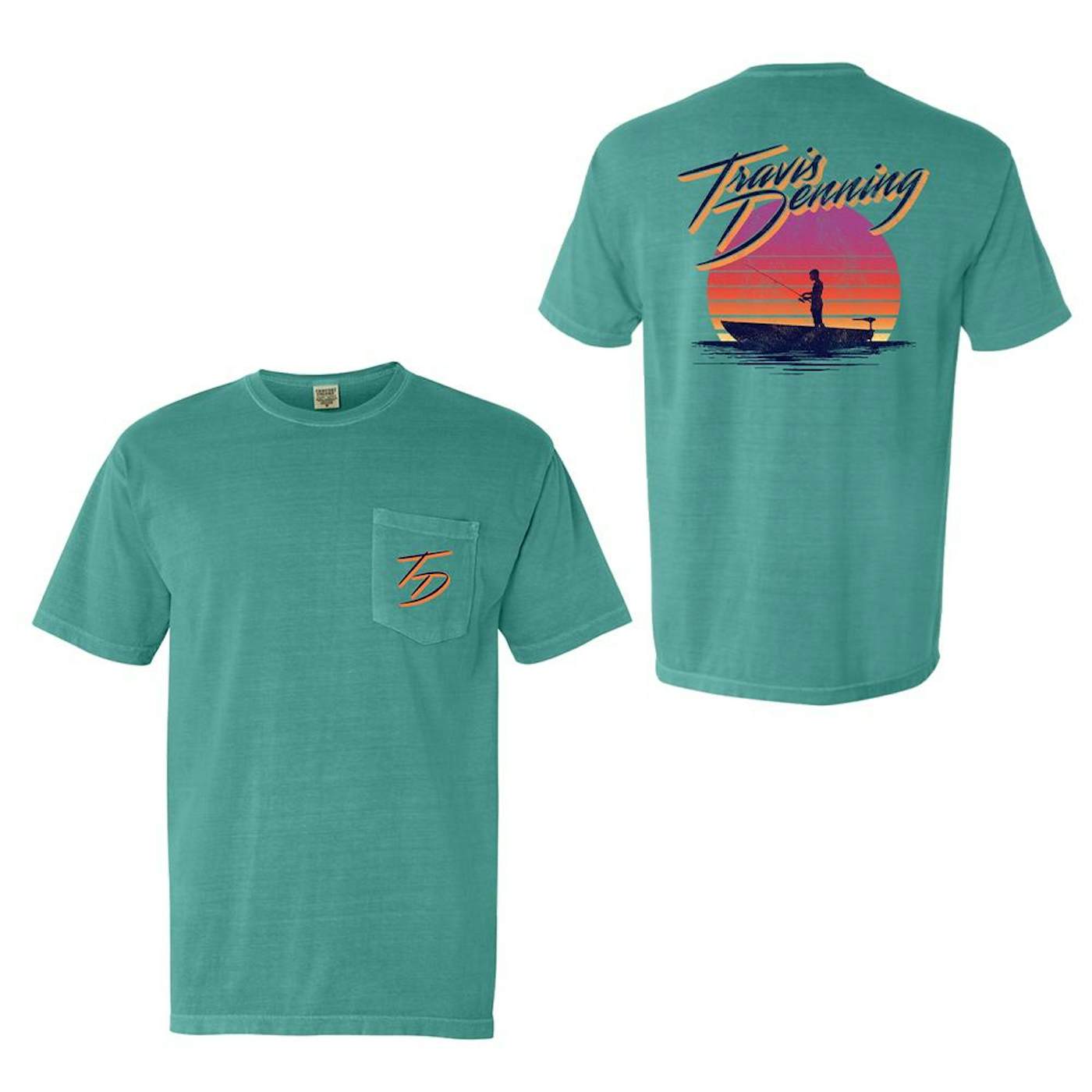 Travis Denning Sunset Fishing T-Shirt