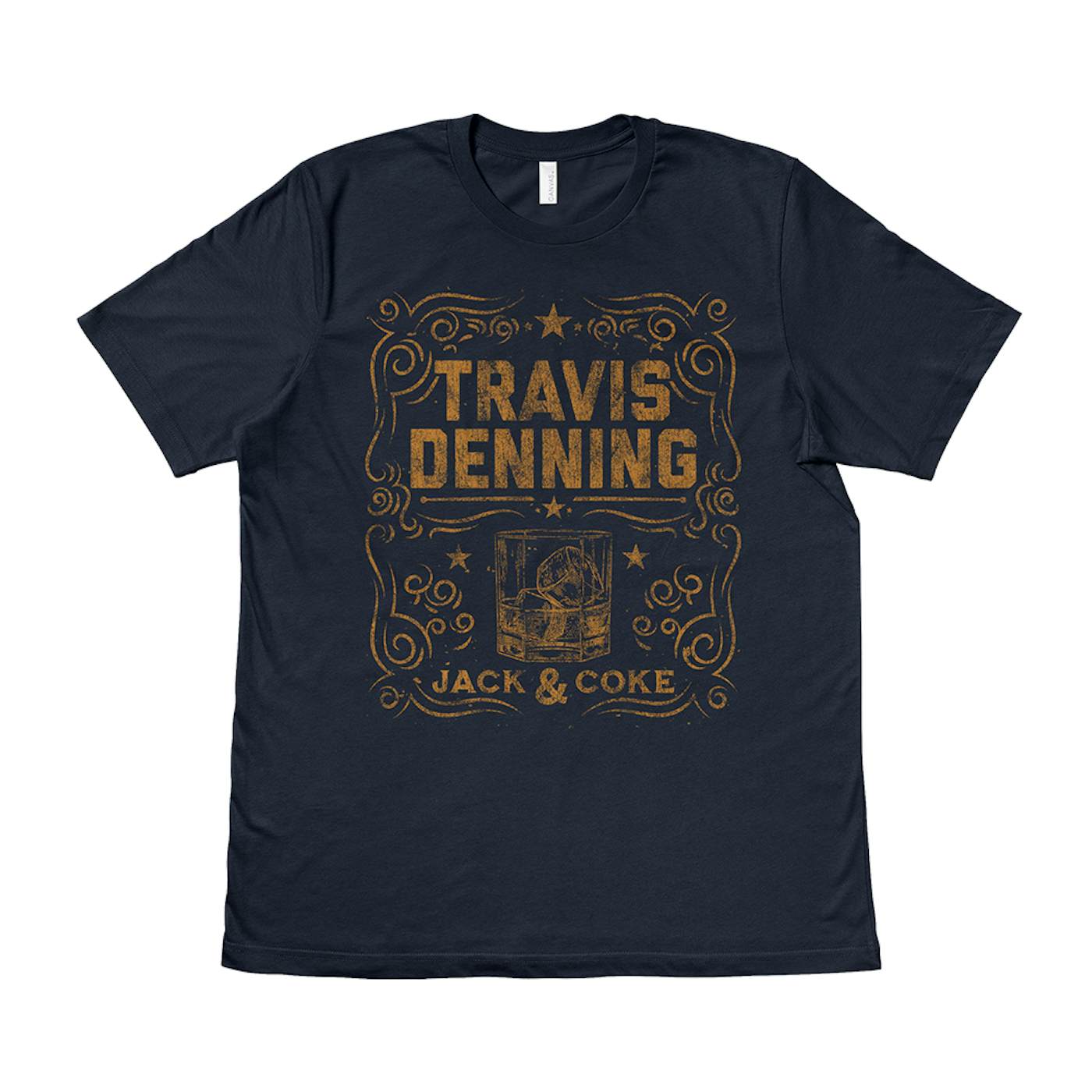 Travis Denning Navy Blue Jack and Coke T-Shirt