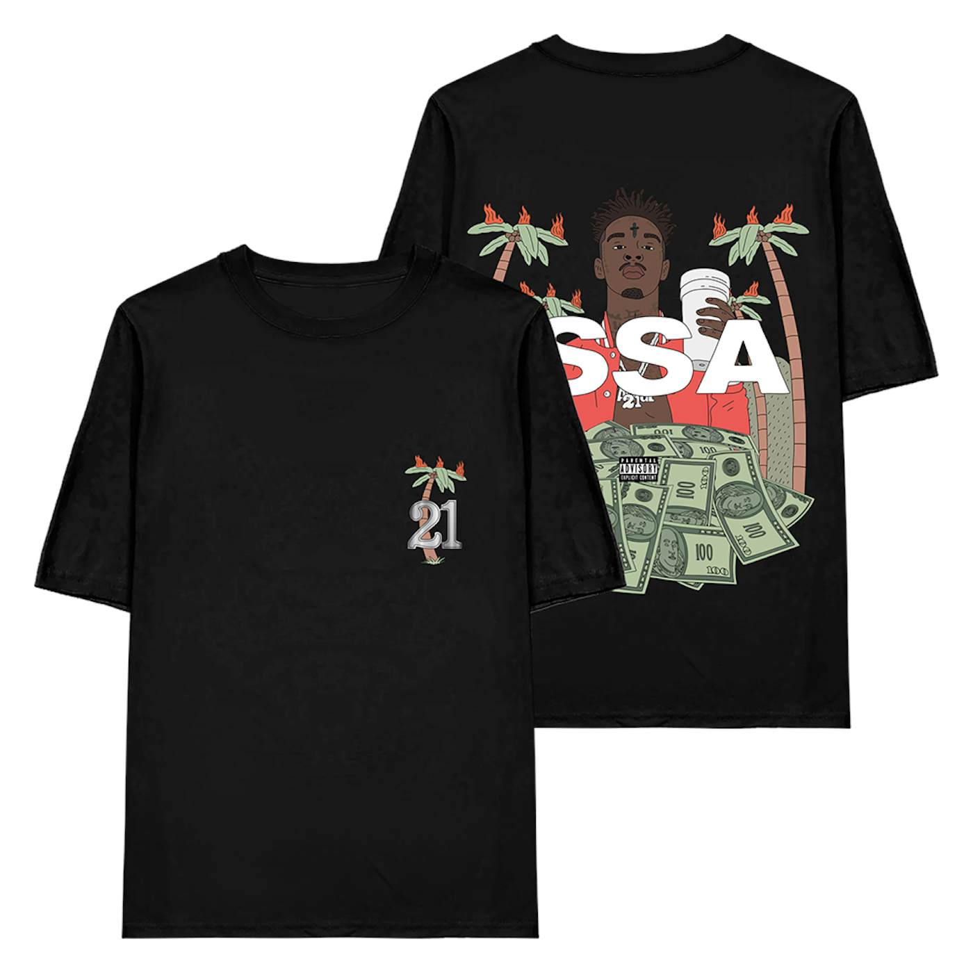 21 Savage ISSA Black T-Shirt