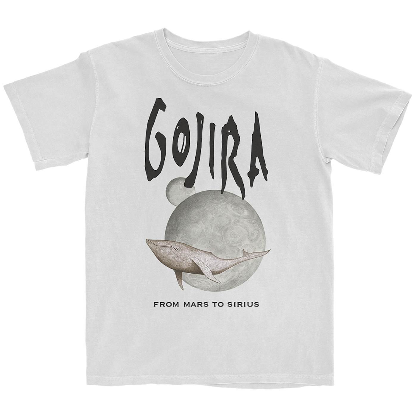 Gojira Whale From Mars White T-Shirt
