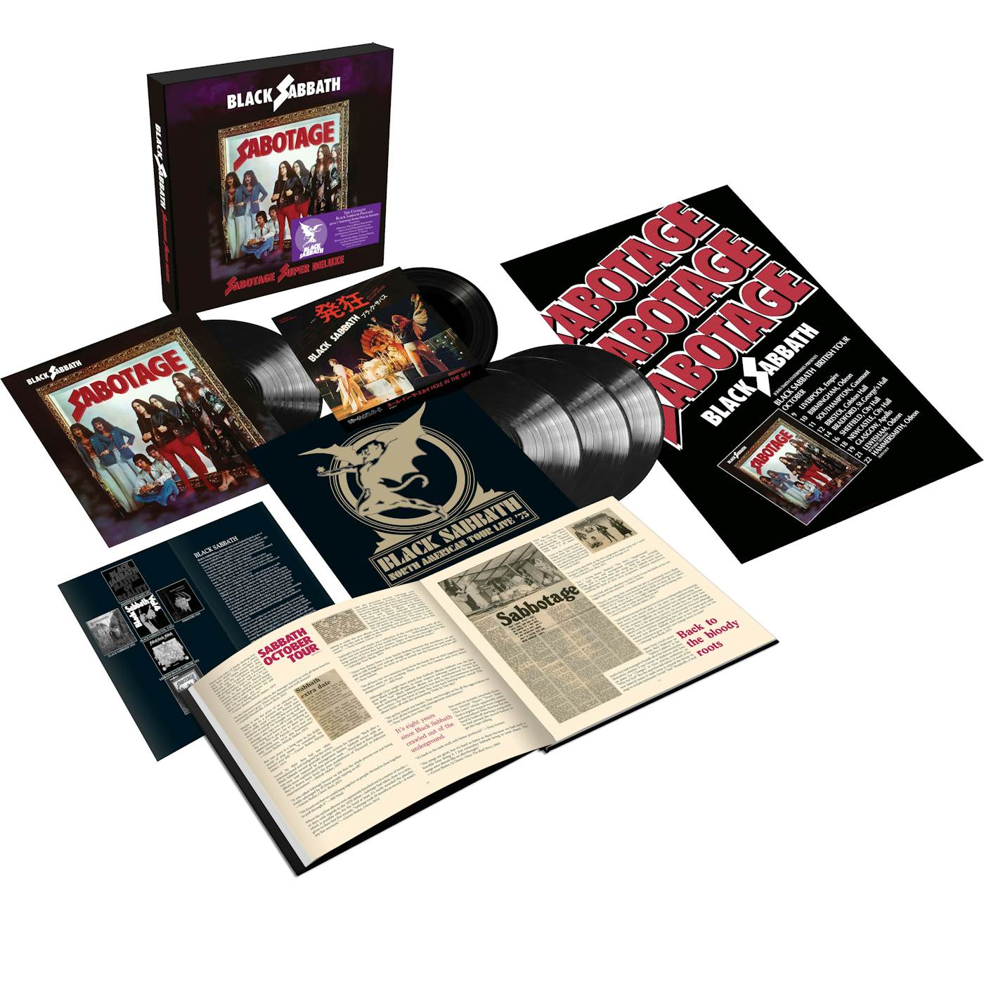 Black Sabbath SABOTAGE: SUPER DELUXE EDITION (4LP + 7"")
