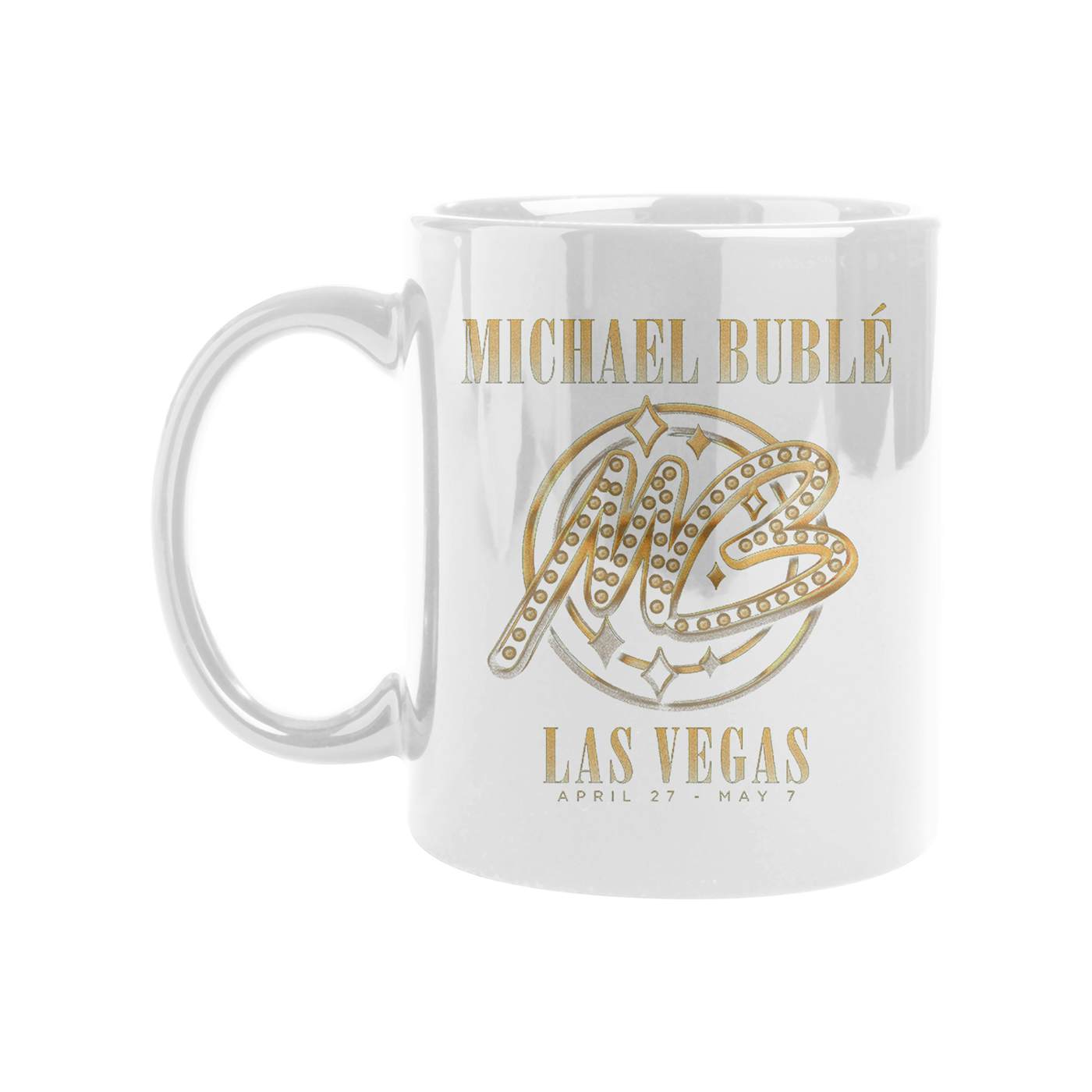 Michael Buble Coffee Cup Mug Las Vegas Show Souvenir MGM Grand L V Strip