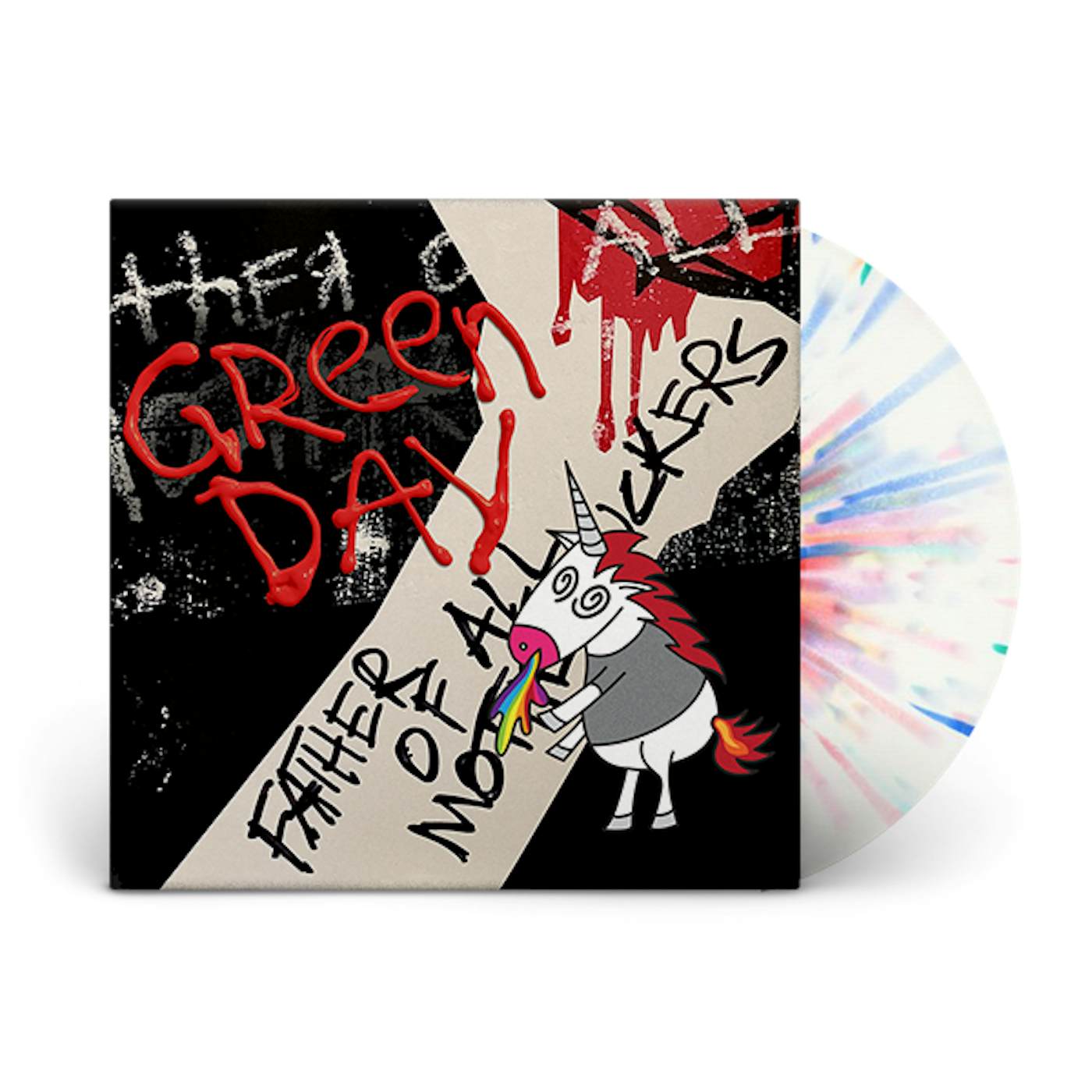 Green Day Father of All... Limited Edition Rainbow Puke Vinyl LP