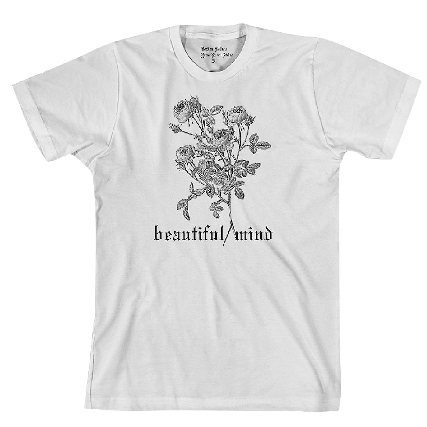 Jon Bellion Old English Floral White T-Shirt