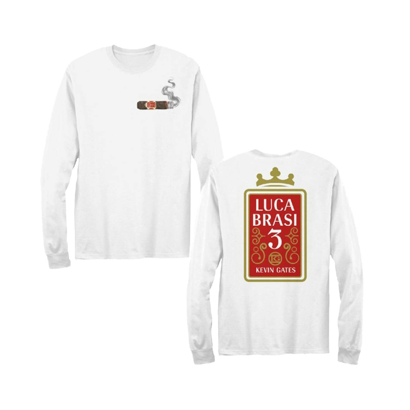 Kevin Gates Cigar Label Longsleeve T-Shirt