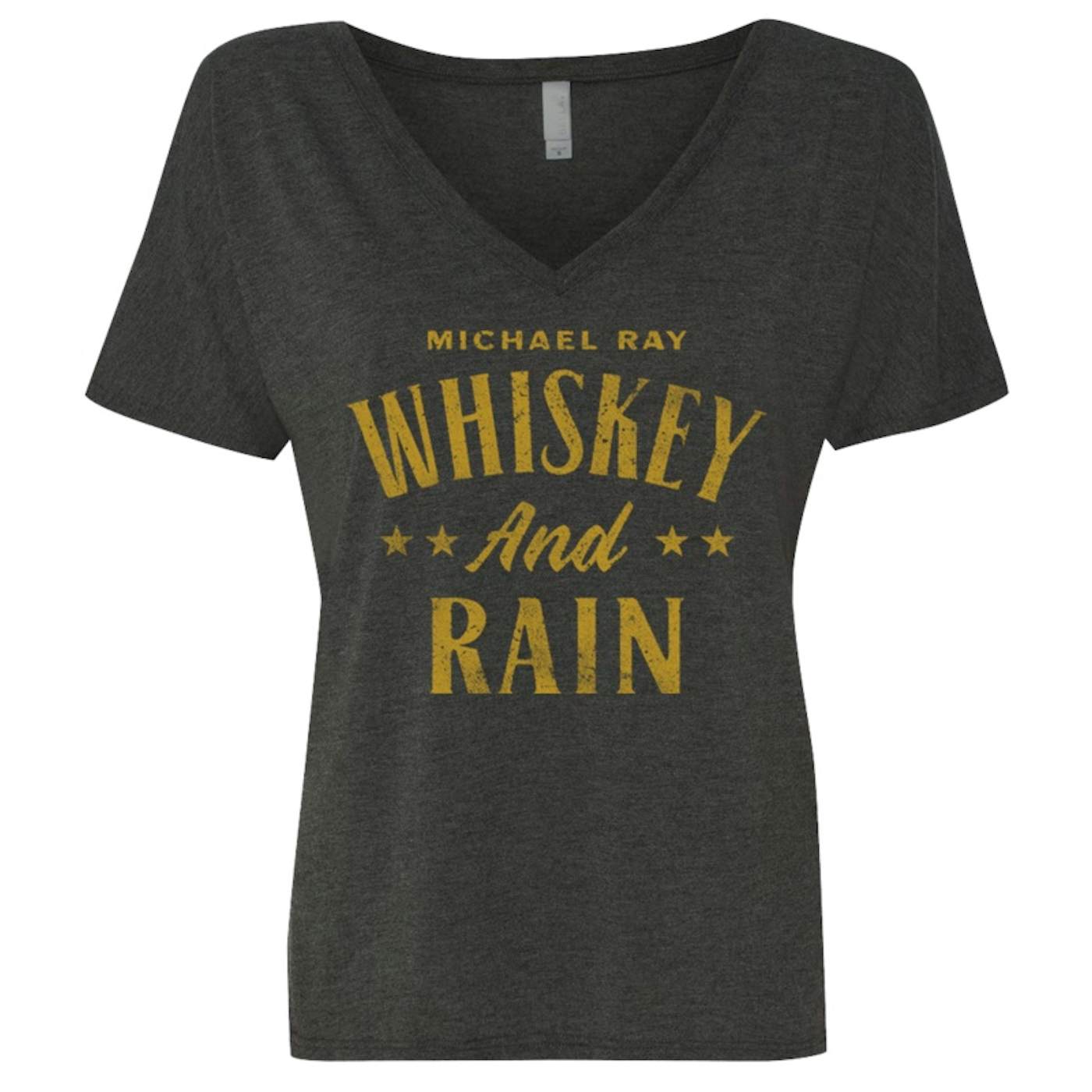 Michael Ray Whiskey And Rain Ladies T-Shirt