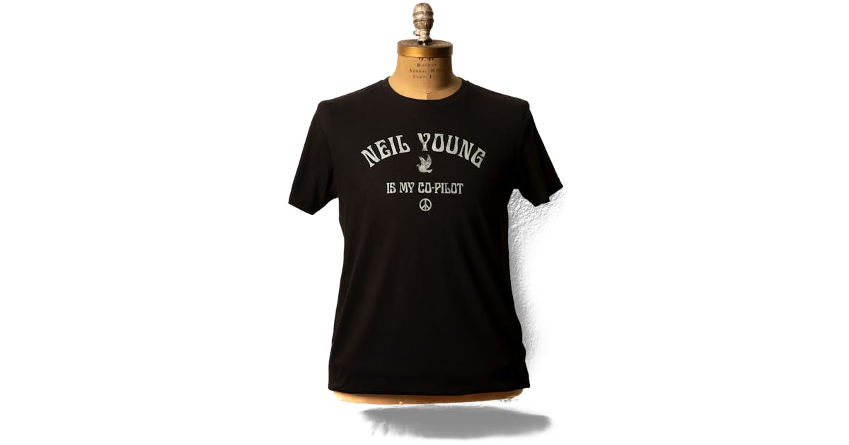 Neil Young Is My Copilot Man's T-Shirt Tee