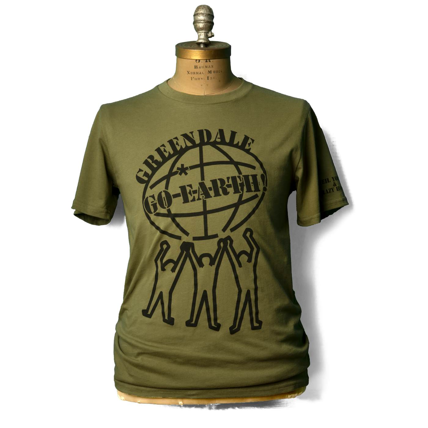 Neil Young Soft Organic GO Earth Men's Green T-Shirt