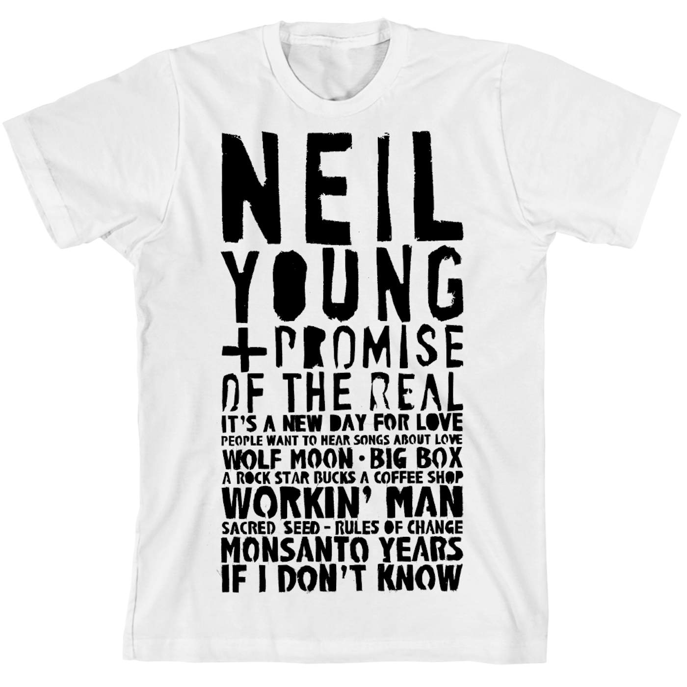 Neil Young Song List ORGANIC Unisex T-Shirt