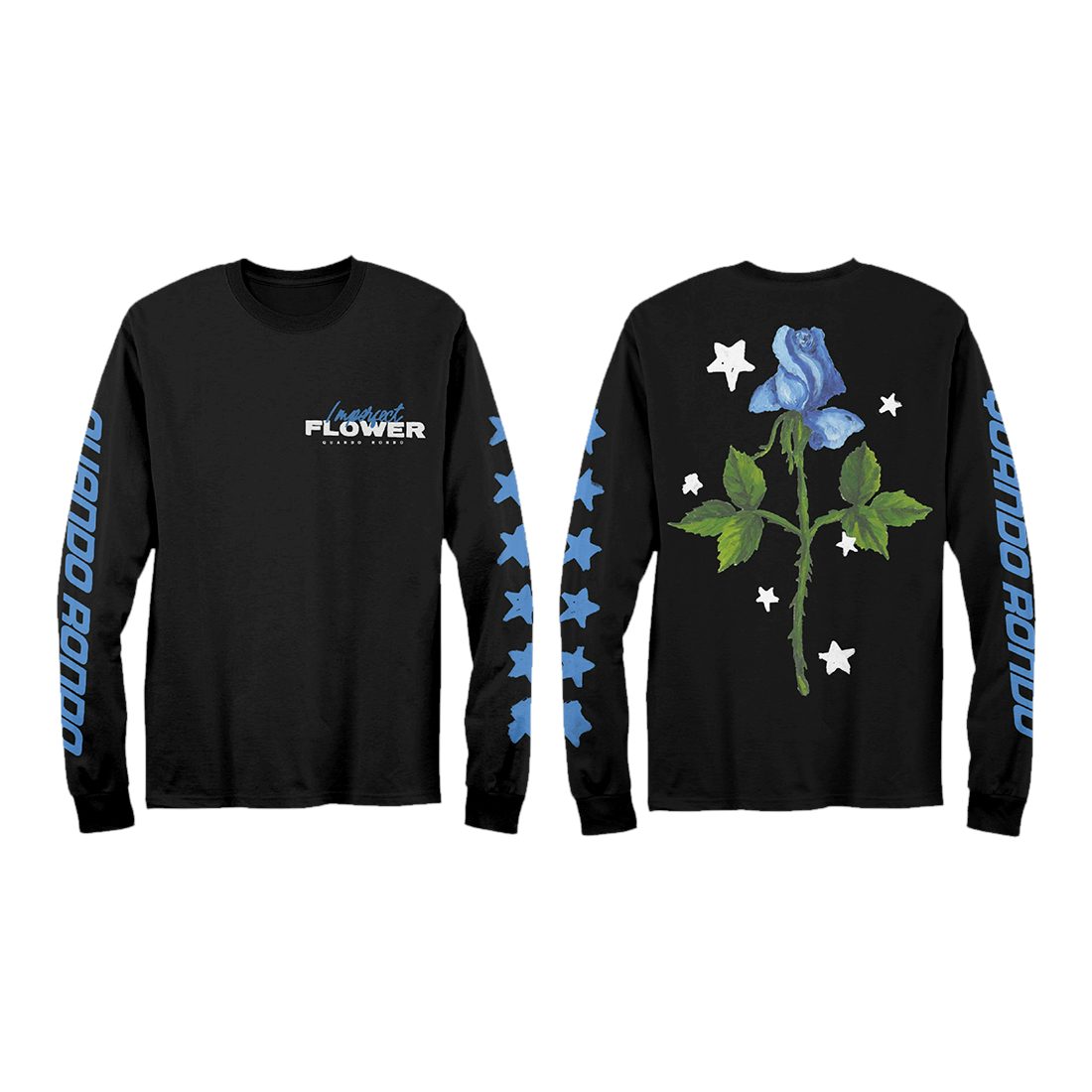 Quando Rondo Imperfect Flower Paint Long Sleeve