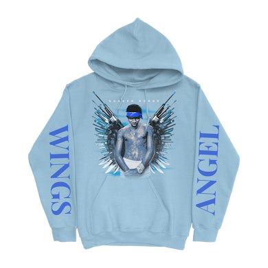 Off white sales blue wing hoodie