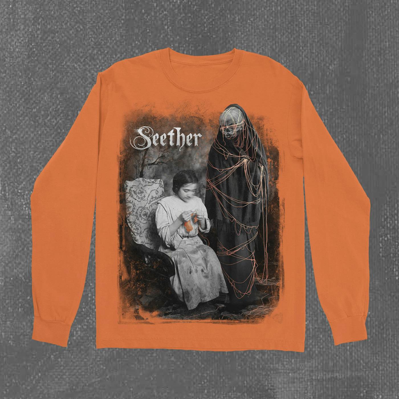 Seether Knitted Long Sleeve (Orange)