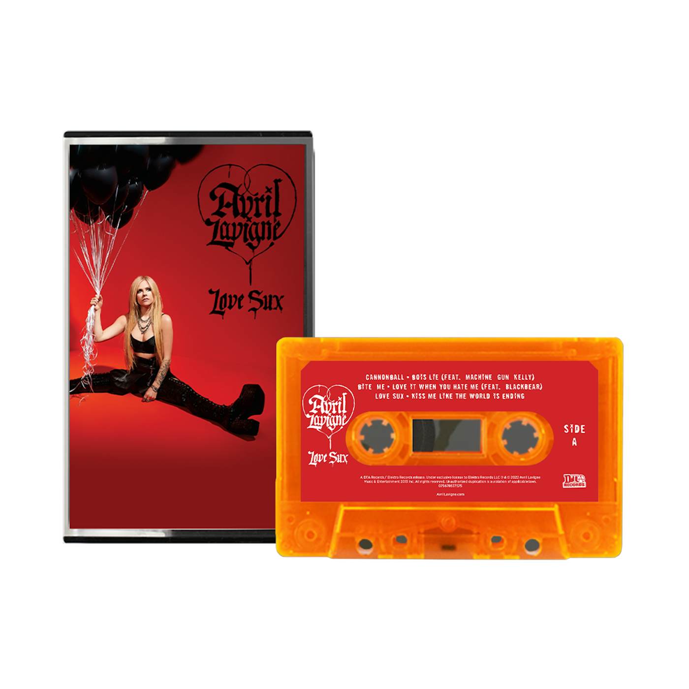 Avril Lavigne Love Sux Exclusive Transparent Bright Orange Cassette