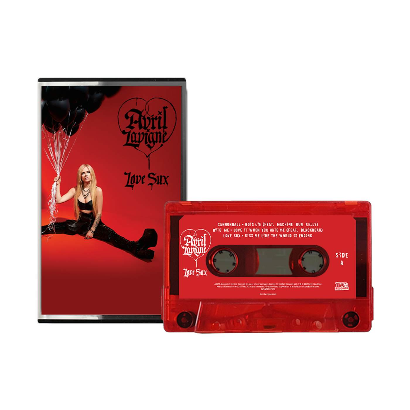 Avril Lavigne Love Sux Exclusive Transparent Red Cassette