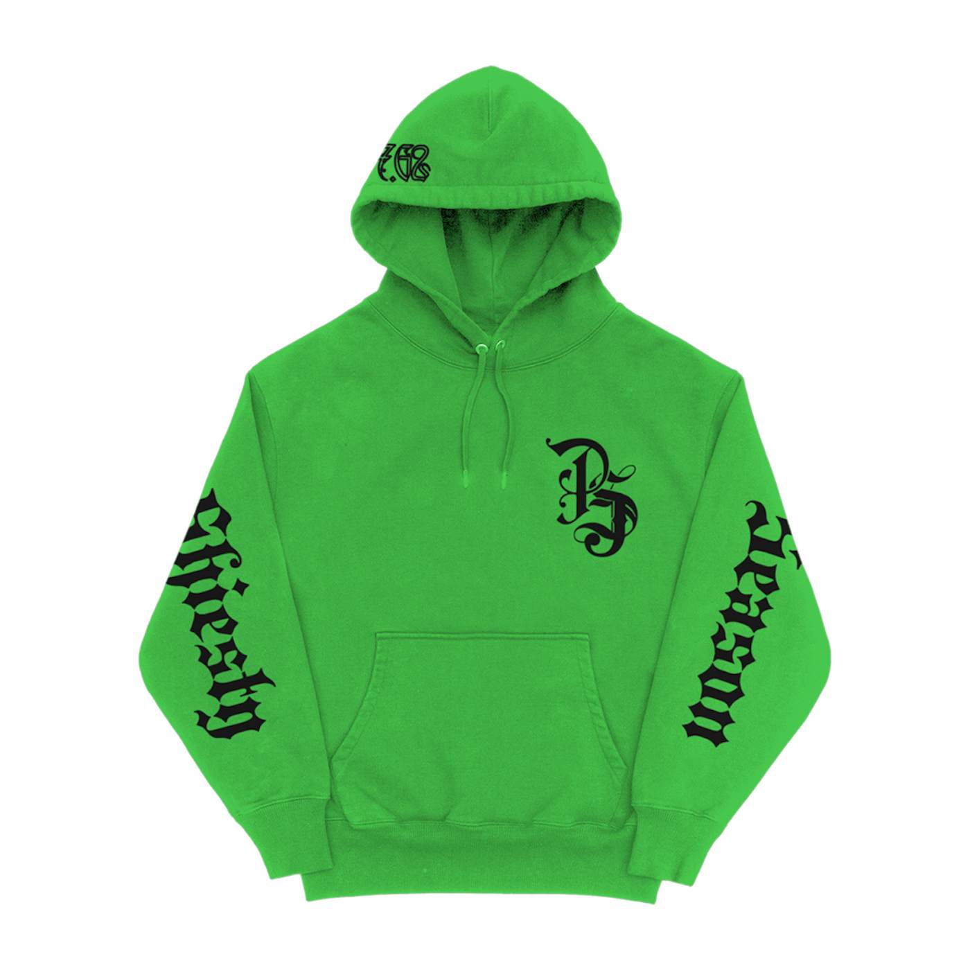 Pooh Shiesty Shiesty Gothic Green Hoodie