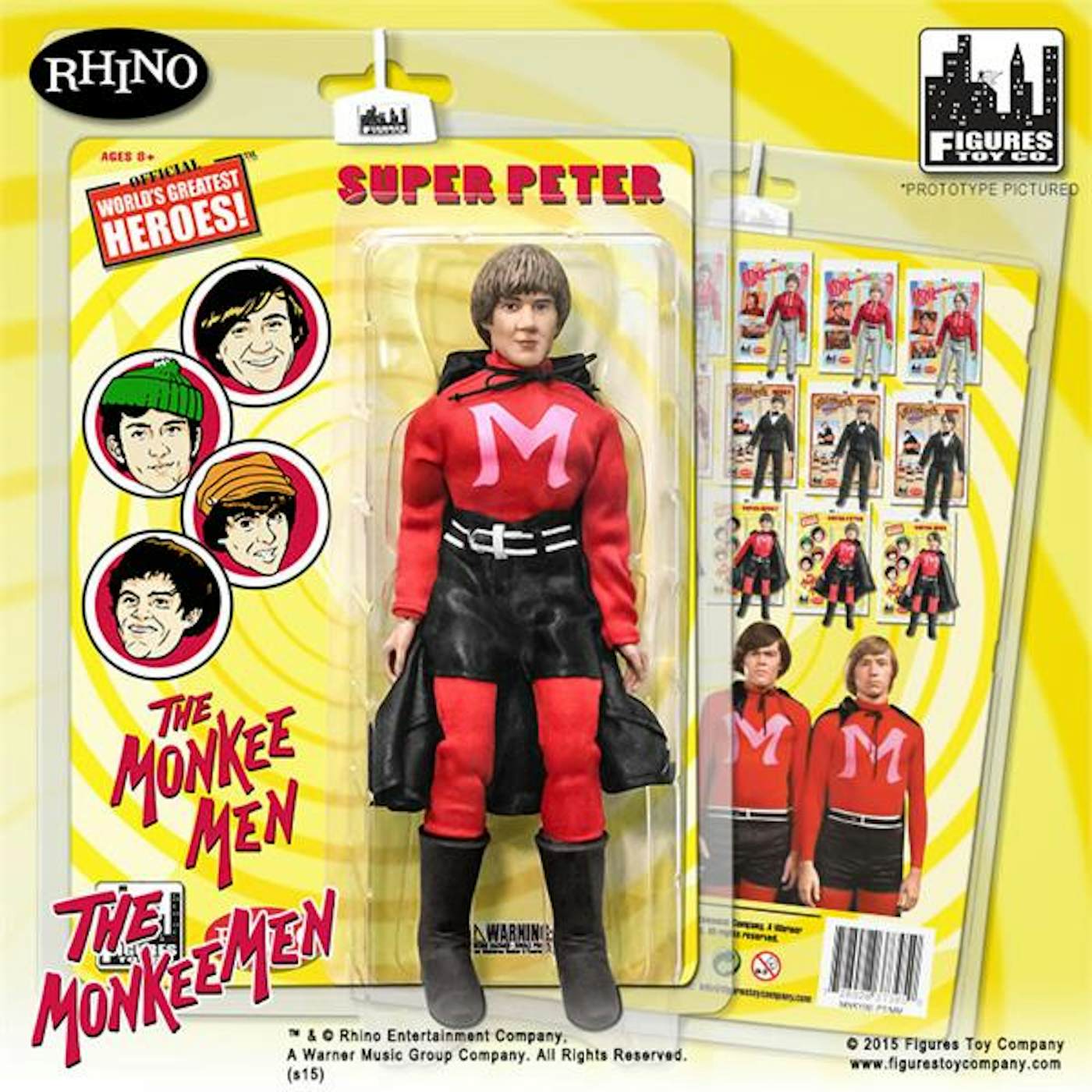 The Monkees Peter Tork 8" Action Figure with Cape