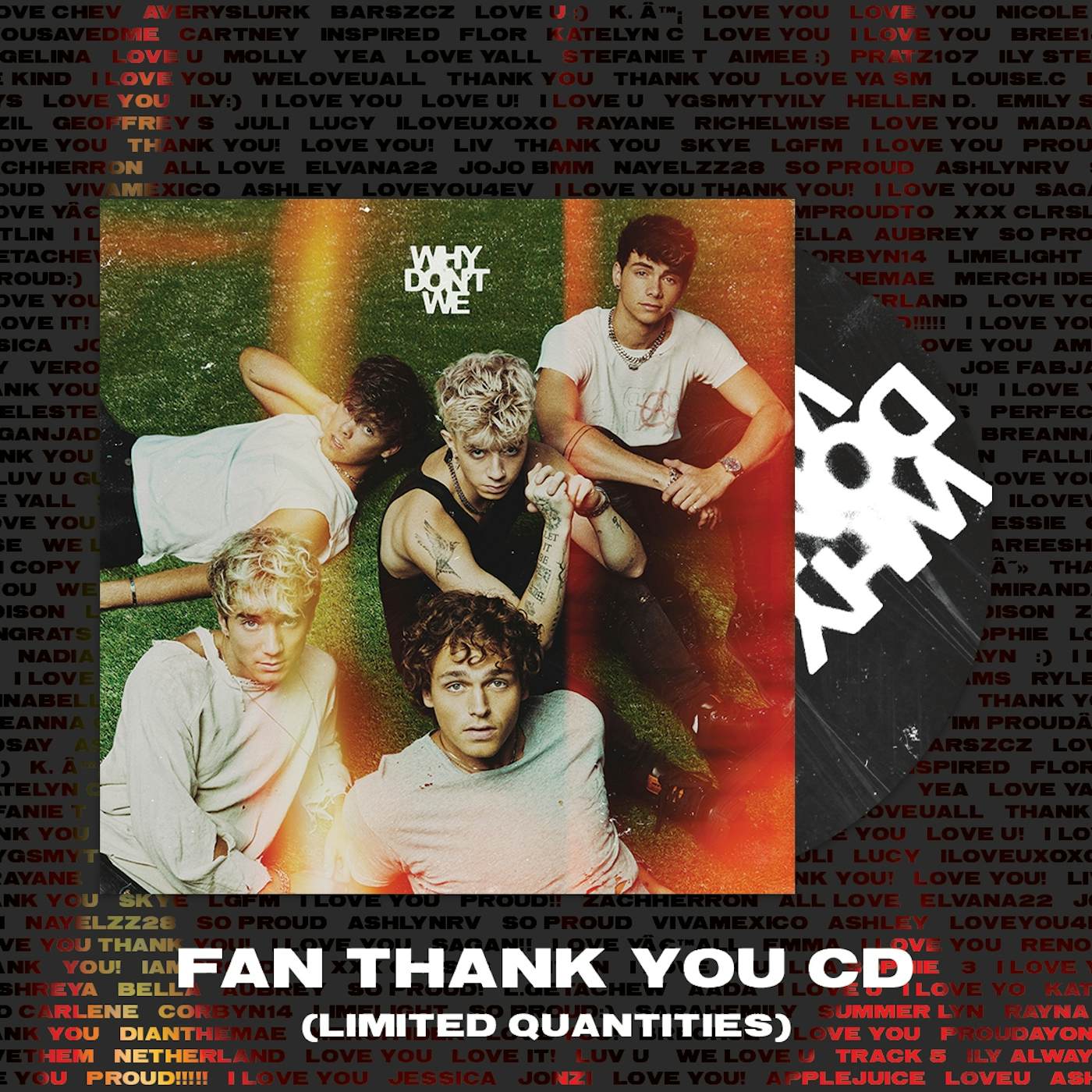 Why Don't We Fan Thank You CD (Limited Offer)