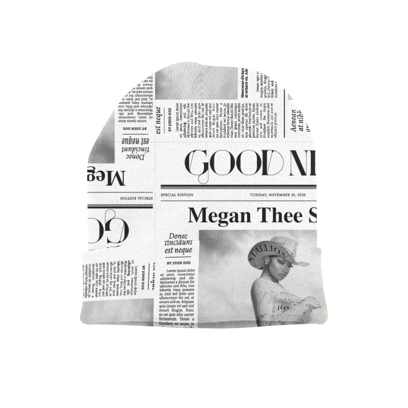 Megan Thee Stallion Good News All-Over Print Beanie