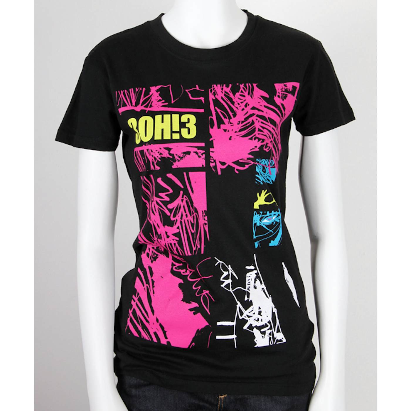3OH!3 Forest Pieces Juniors T-shirt