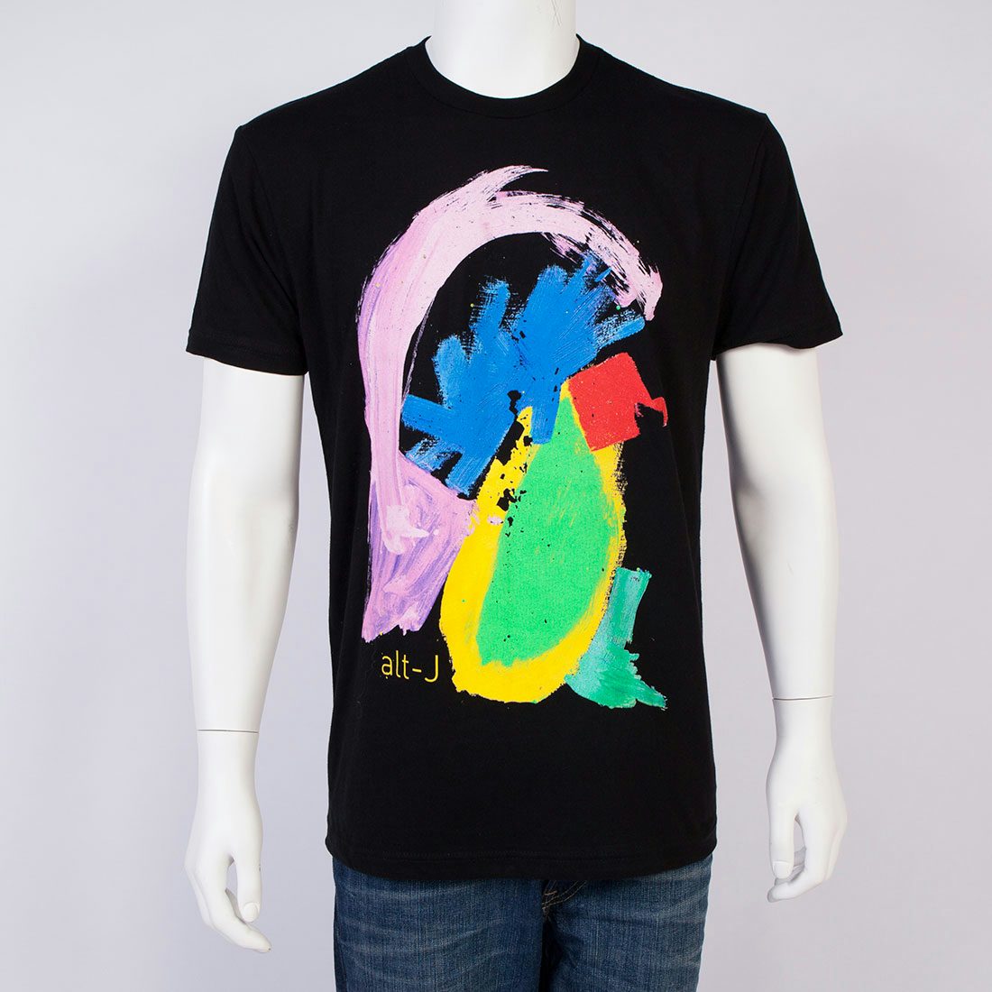Alt J T Shirt Black Painted