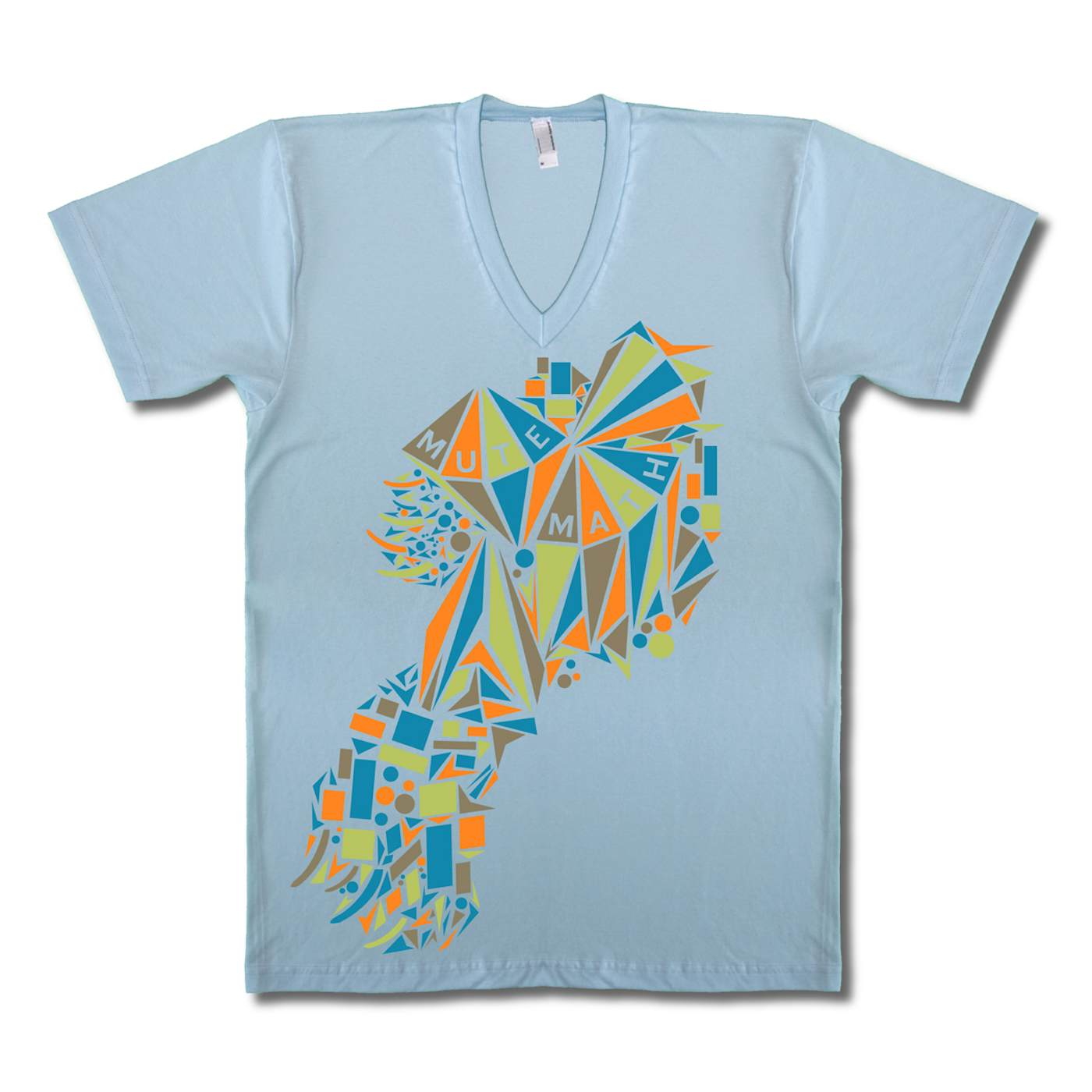 Mutemath Blue V-neck Kite T-Shirt