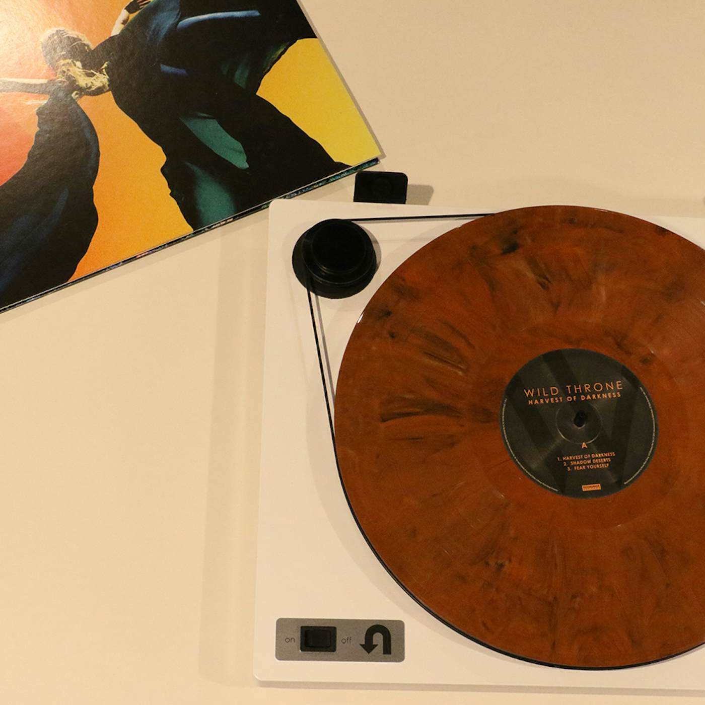 Wild Throne Harvest of Darkness – 2LP Colored Vinyl (Marbled Orange)