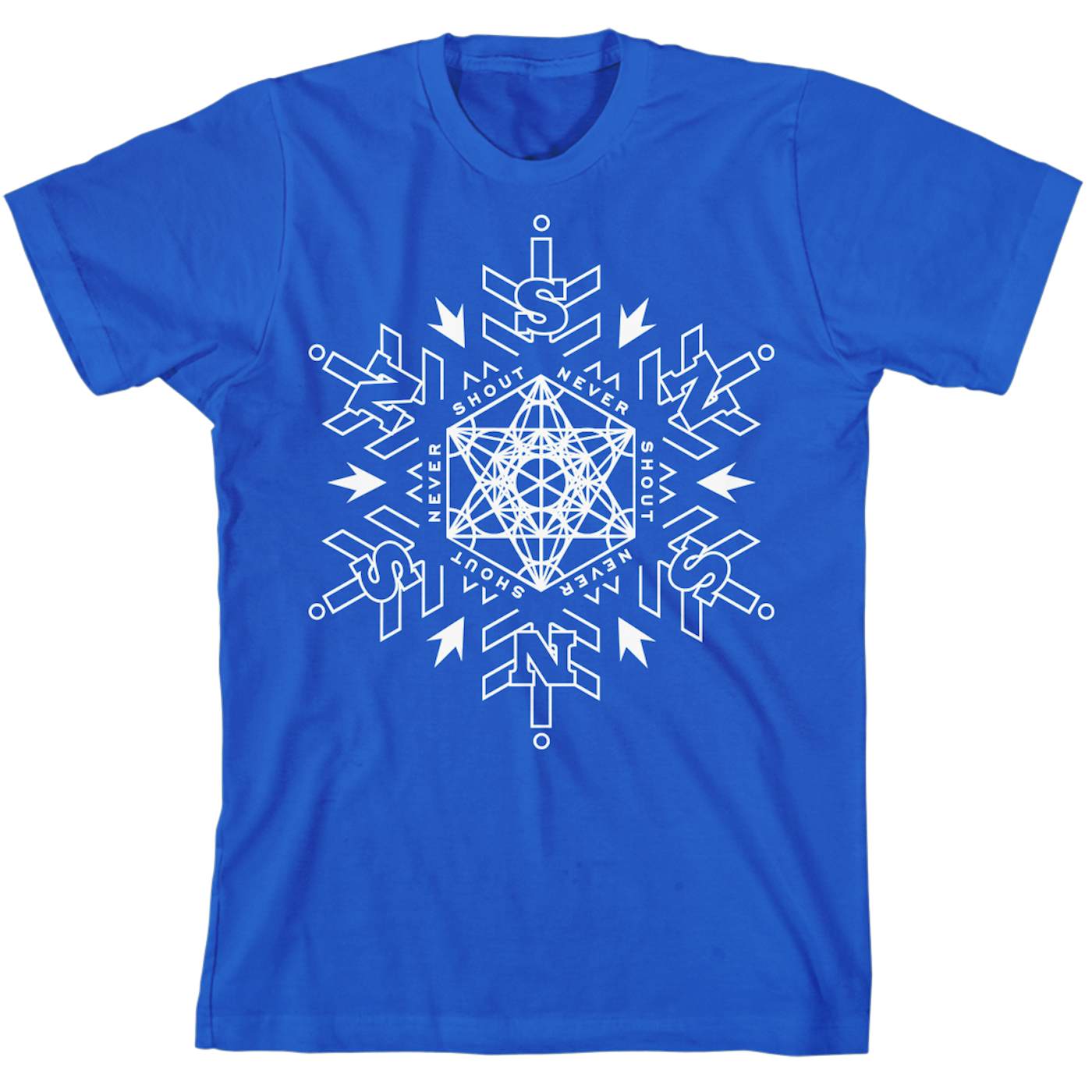 Never Shout Never Sacred Snowflake Blue T-Shirt