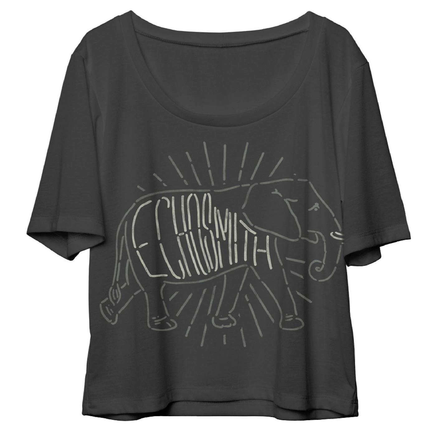 Echosmith Elephant Burst Heather Charcoal Flowy T-Shirt