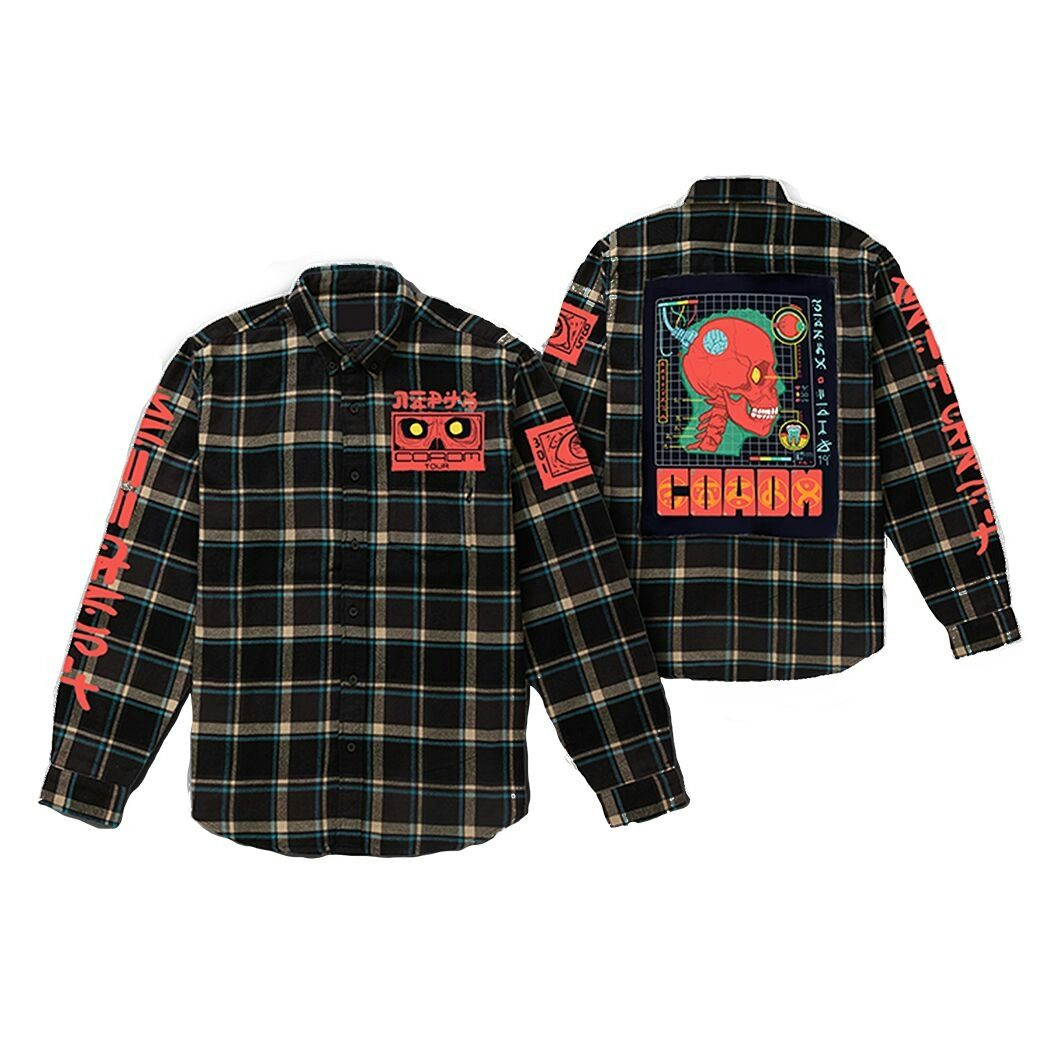 windbreaker flannel jacket