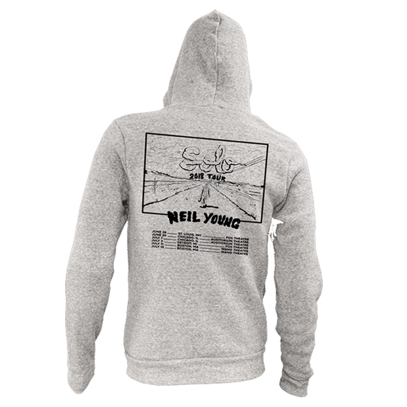 Neil Young Solo Zip Up Hoodie