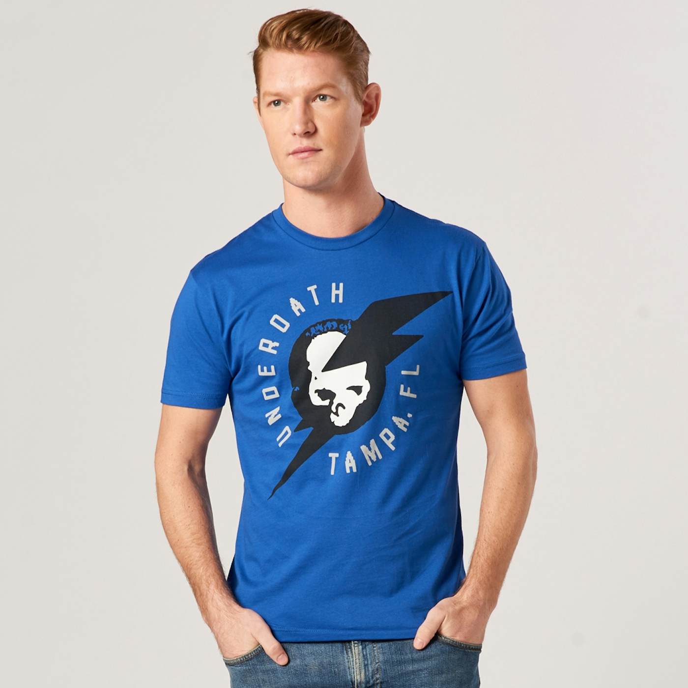 Underoath Tampa Skull Lightning T-Shirt