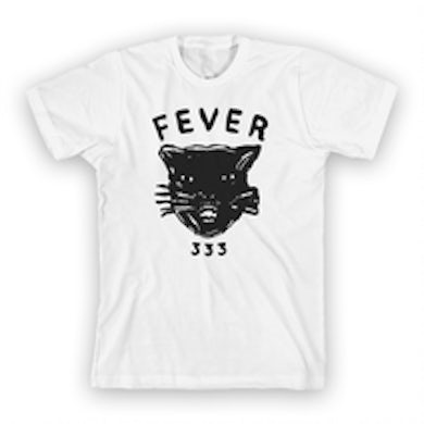 Fever 333 Cat Sketch T-Shirt (White)